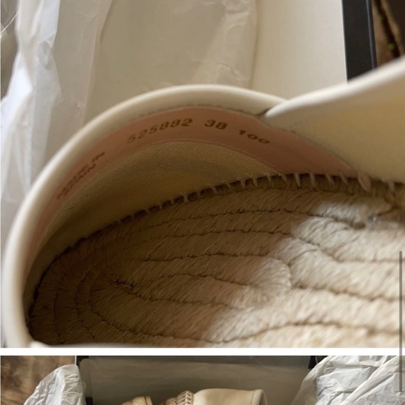 GUCCI Leather-trimmed logo canvas espadrilles - Picture 7 of 10